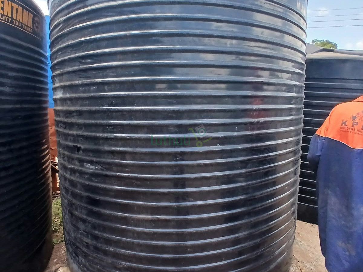 Black 10,000 Litre Water Storage Tank in Keny