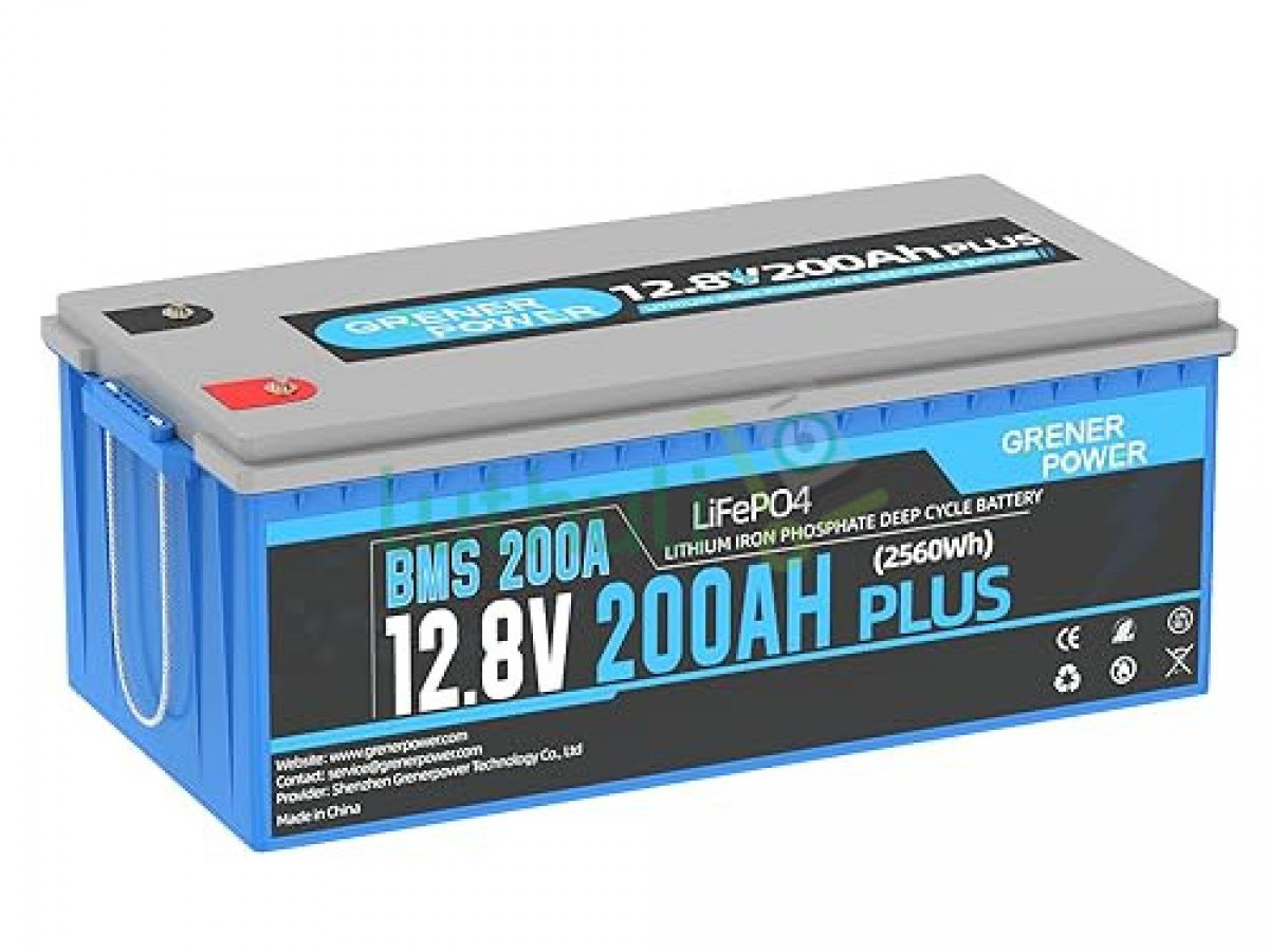 GRENERPOWER 12V 200Ah Plus LiFePO4 Battery