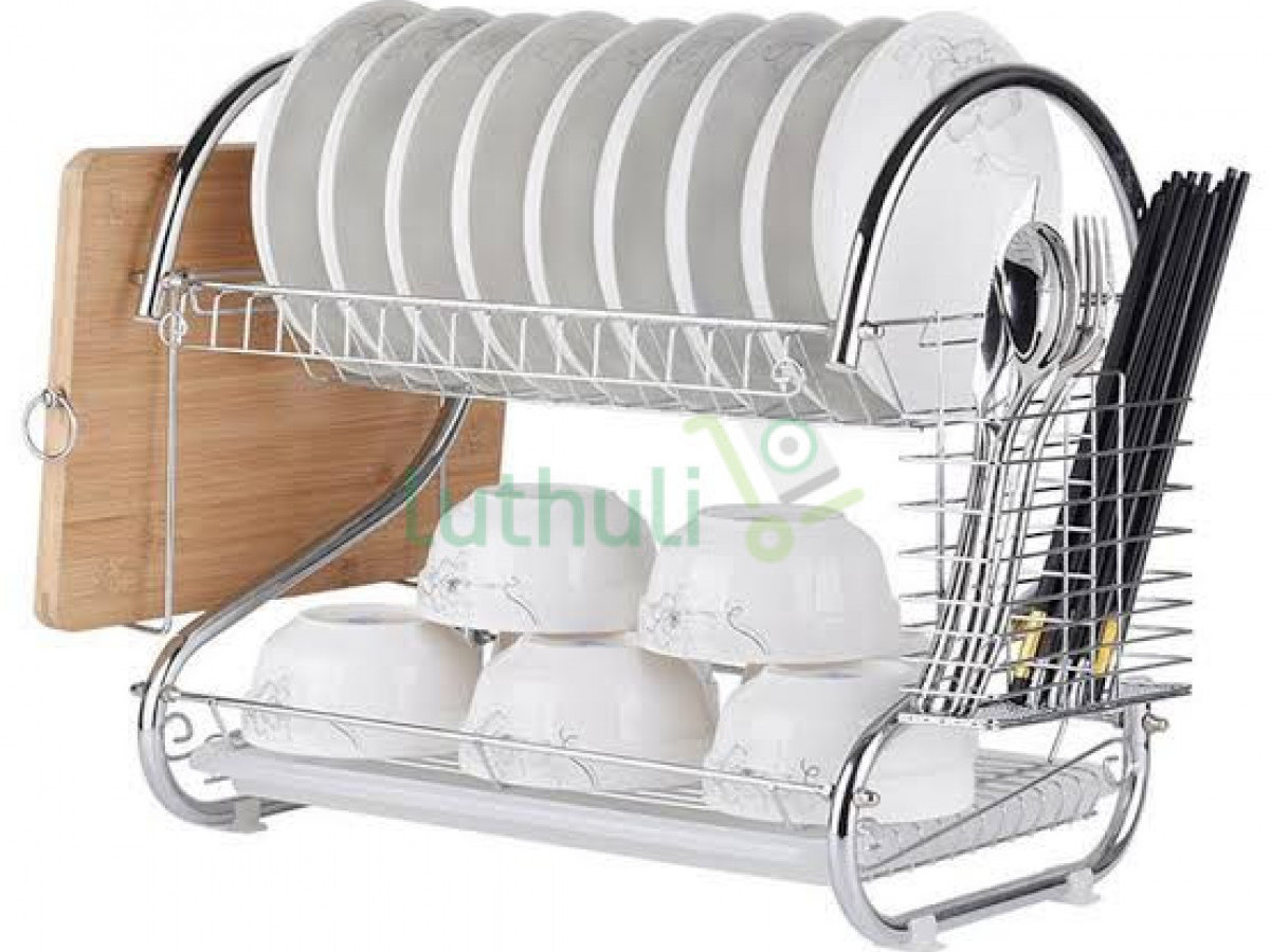 2 Layer Dish Rack Space-Saving Kitchen space