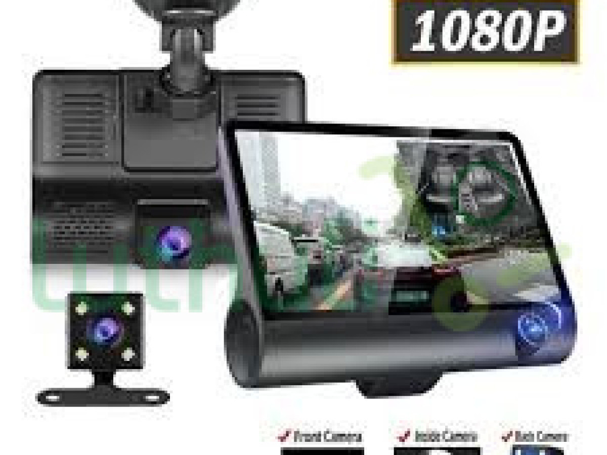 3Cameras 4inch 3 Lens Car DVR 1080P Auto Dash