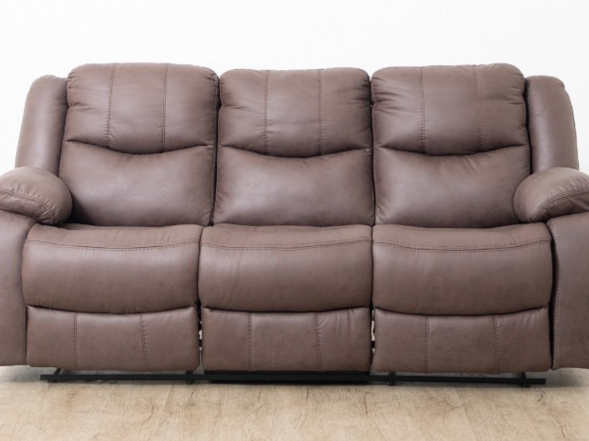 3 Seater Fabric Recliner-Wekola Furniture