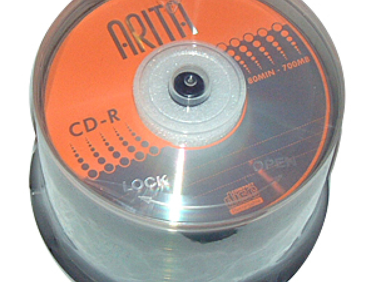 10 Arita Gold Blank CD-R 52x CD Discs 700MB