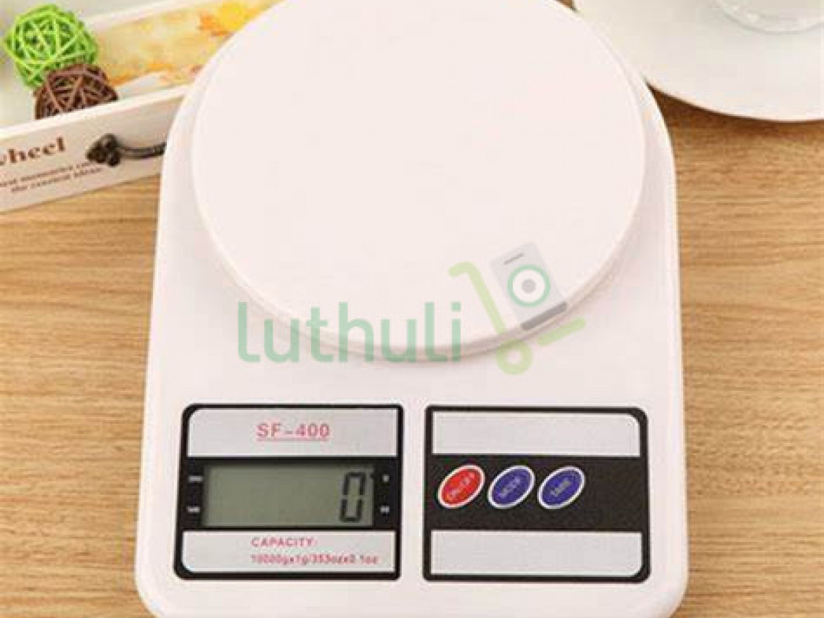 Electronic kitchen scale.