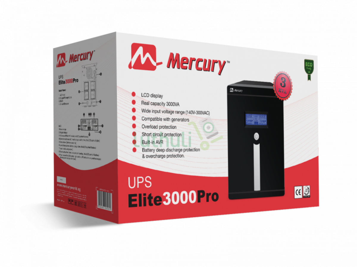 Mercury Elite 3000U Smart UPS 3000VA