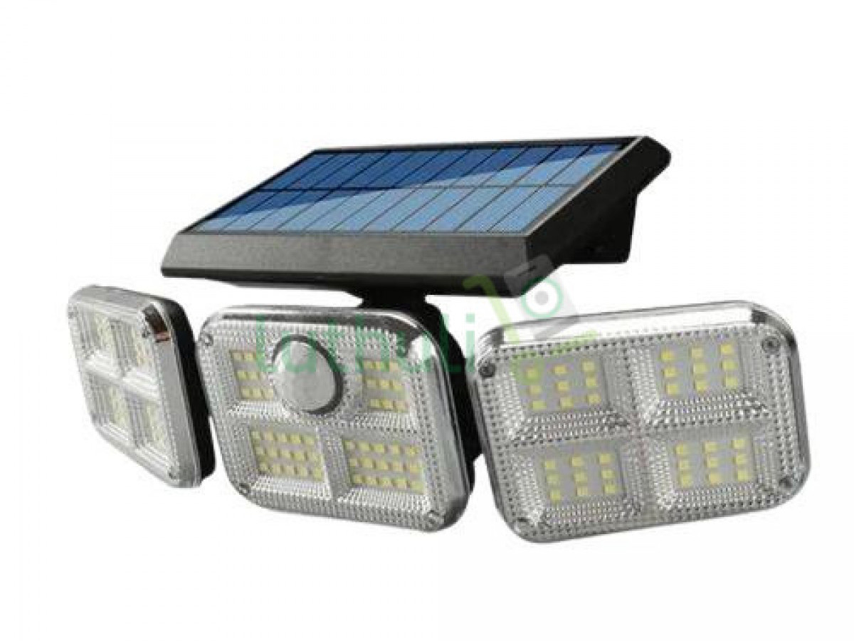 Solar Light 3 Head Wall Bright Lamp