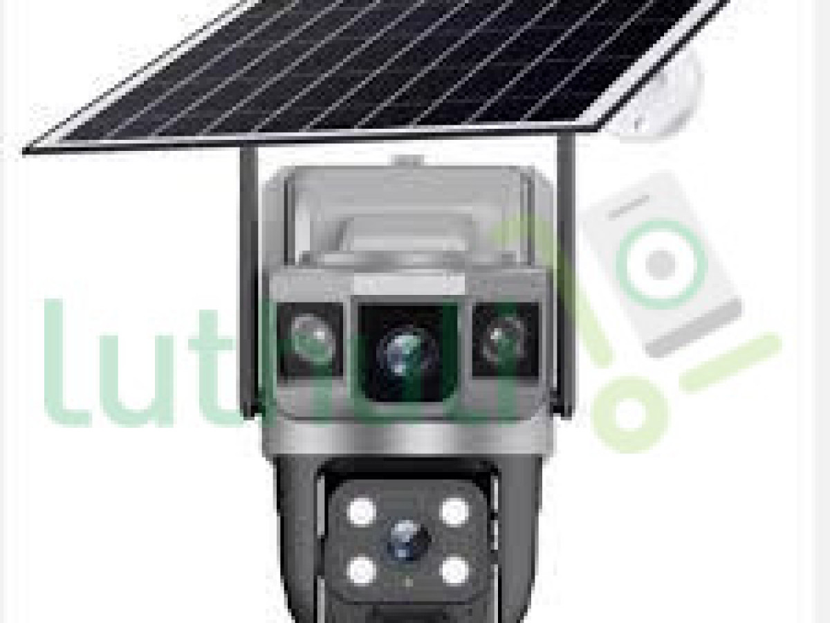 V380 Pro Dual Lens Solar Ptz CCTV Camera