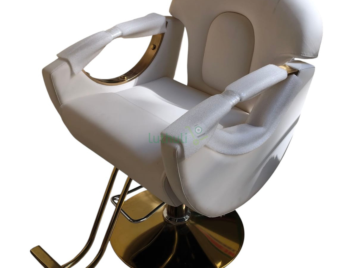White Gold Salon Chair | Premium Beauty