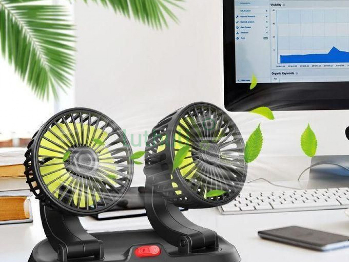 360 Degrees Adjustable USB Car/ Office Fan