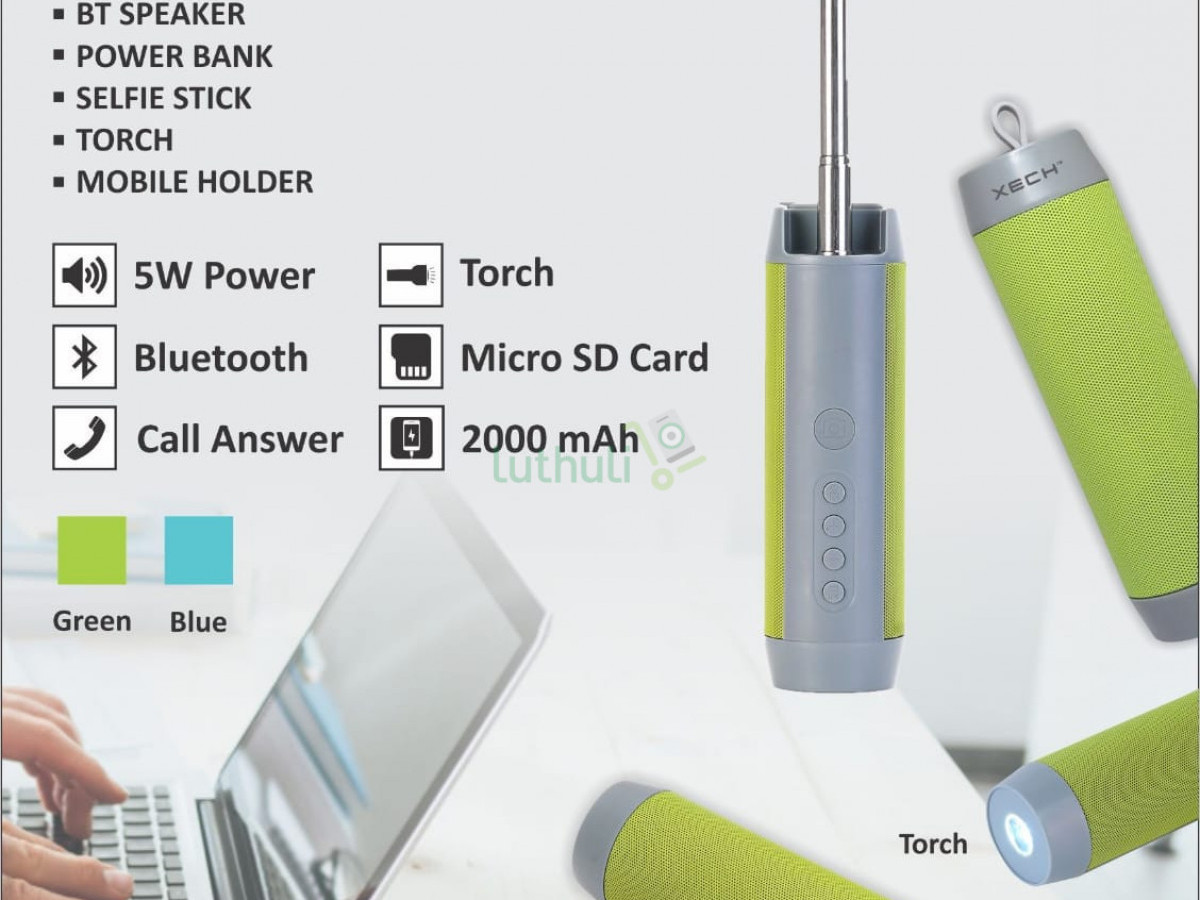 Bluetooth Speaker+ Power Bank+Selfiestick
