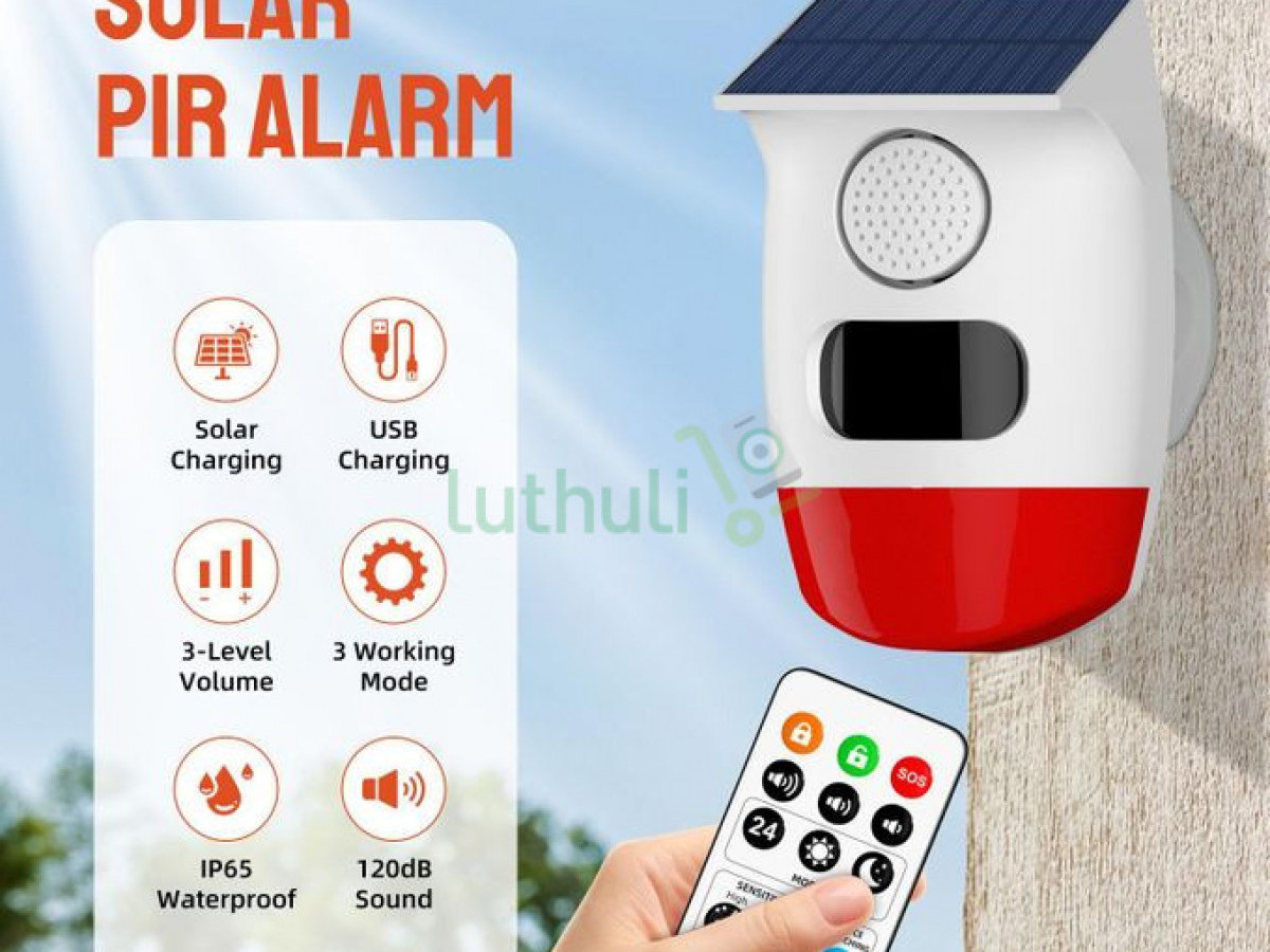 Solar Charging PIR Motion Sensor Alarm