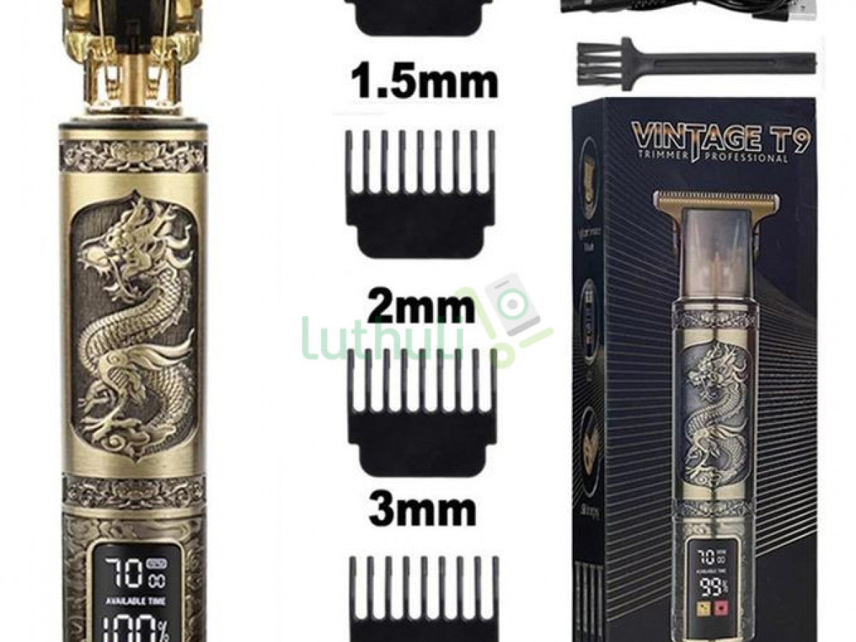 USB LCD DisplayCordless Vintage Hair Trimmer
