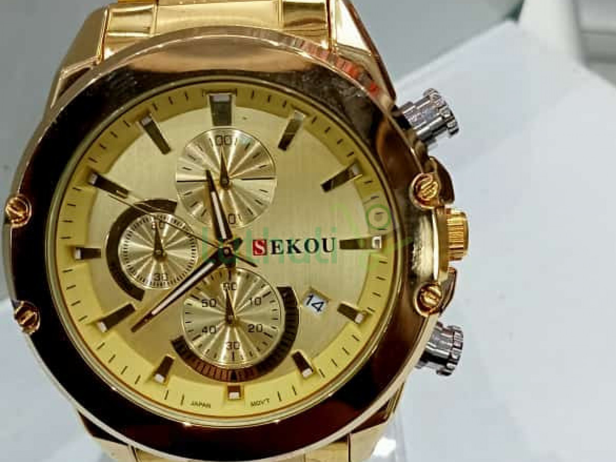 Buy Silver iced stoned watch sekou in Kenya | Jamboshop