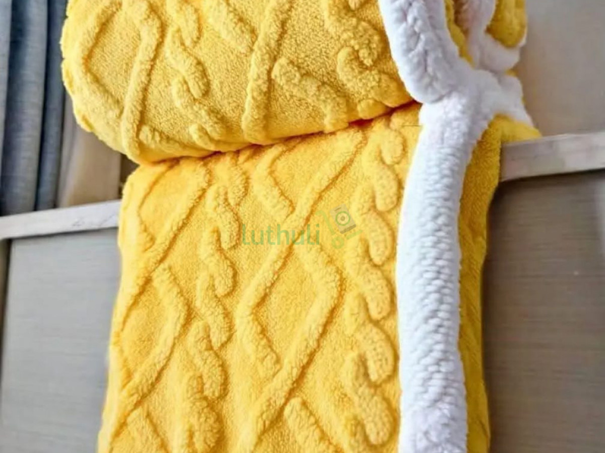 Fleece sherpa warm woolen throw blanket(6*7)