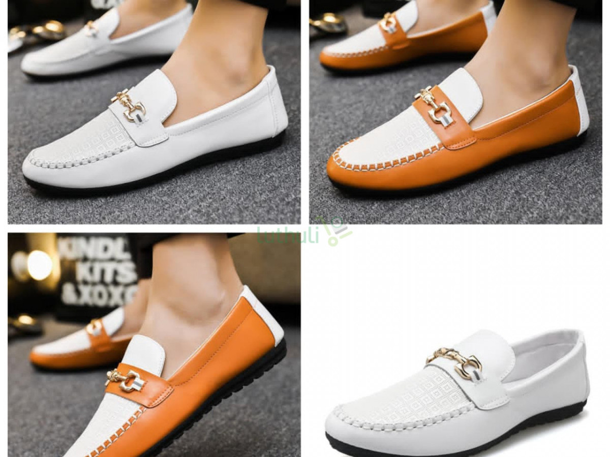 Men leather loafers