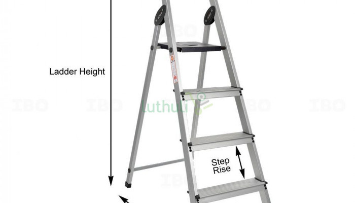 4-Step aluminum ladder