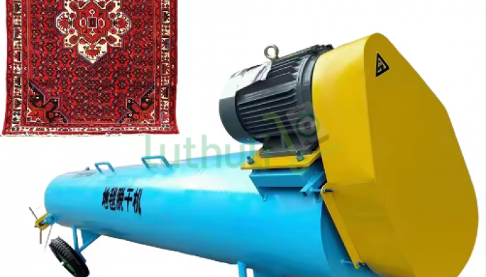 Industrial carpet spinner for fast water extraction and drying