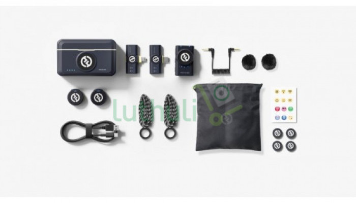 Compact wireless microphone system for clear audio recording