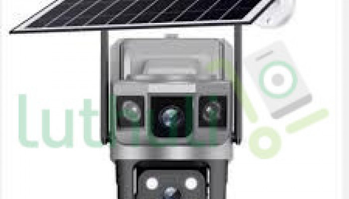 V380 Pro Dual Lens Solar Ptz CCTV Camera