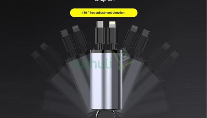 Universal Retractable Car Charging Adapter with Cable