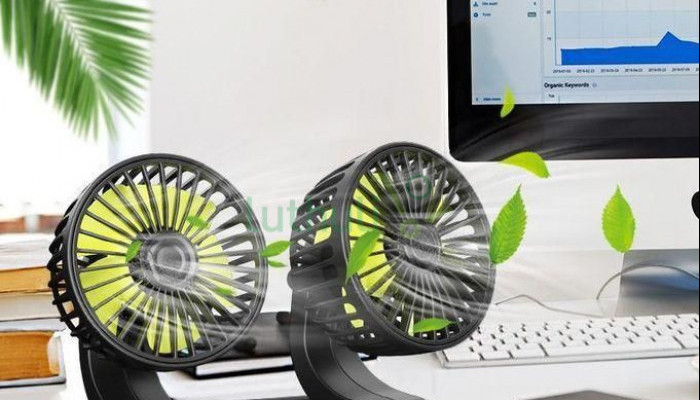 360 Degrees Adjustable USB Car/ Office Fan