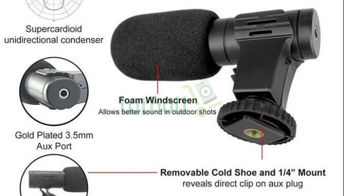 Smartphone Vlogging Kit with Tripod Phone Holder Mini Microphone