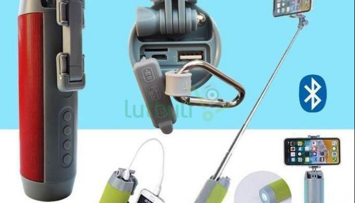 BT Wireless Speaker With Selfie Stick , Flash