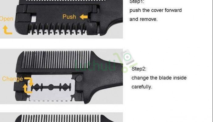 Razor Hair Comb for Trimming Hair Cutting Styling