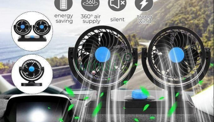 Multi-function USB Car Office 360 Degrees Adjustable Cooling Fan
