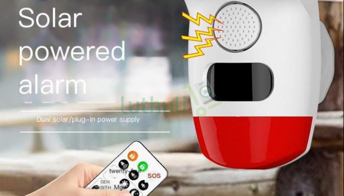 Security Wireless Solar Alarm with Flash Lamp