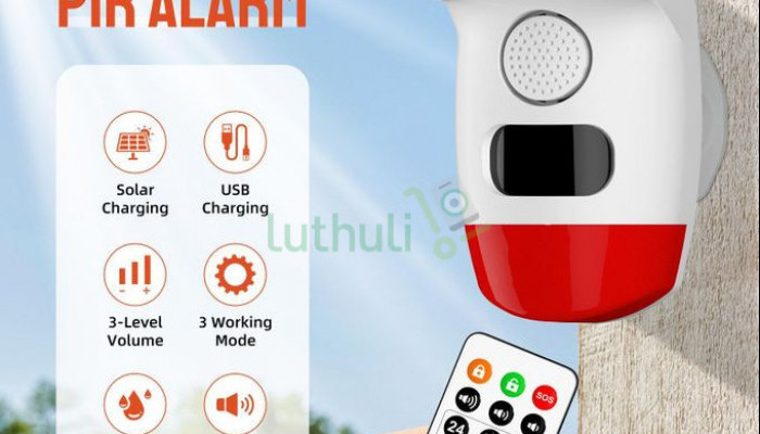 Solar Charging PIR Motion Sensor Alarm