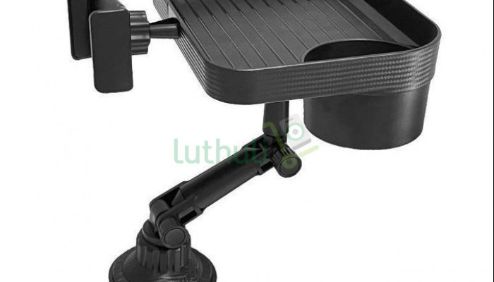 Adjustable Extendable Arm Flexible Car Cup Holder & Food Tray