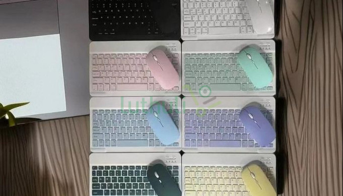 Mini Wireless Rechargeable Keyboard Mouse Set