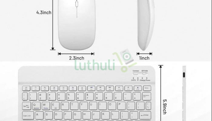 Mini Wireless Rechargeable Keyboard Mouse Set