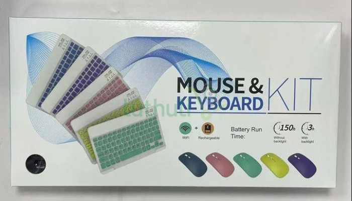 Mini Wireless Rechargeable Keyboard Mouse Set