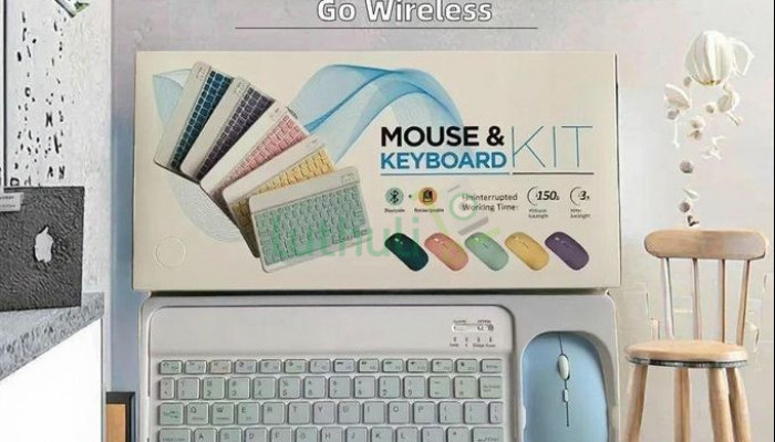 Mini Wireless Rechargeable Keyboard Mouse Set