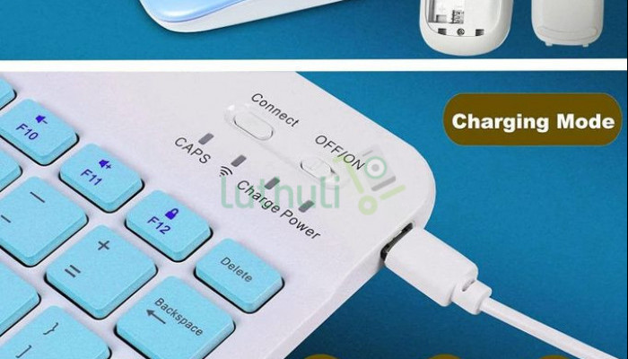 Mini Wireless Rechargeable Keyboard Mouse Set