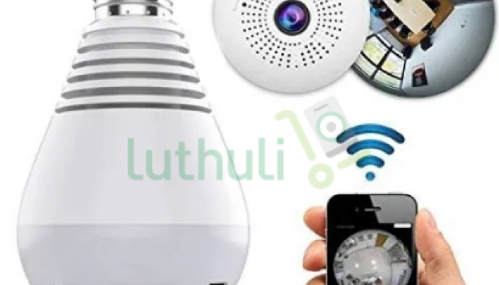 Disguised bulb camera with HD WiFi surveillance and motion detect