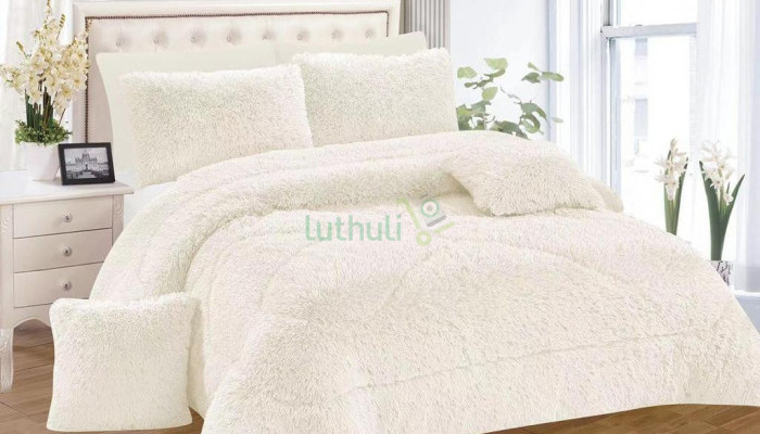 6pcs Fluffy Full(6*7) Duvet Set-colour varies