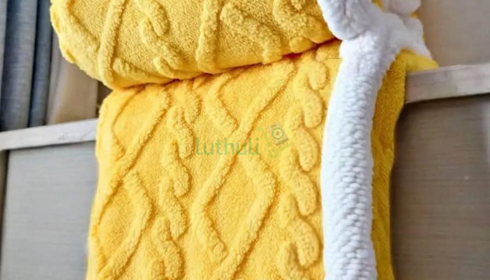 Fleece sherpa warm woolen throw blanket(6*7)