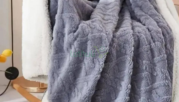 Fleece sherpa warm woolen throw blanket(6*7)