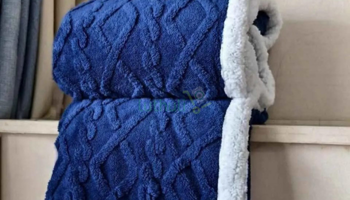 Fleece sherpa warm woolen throw blanket(6*7)