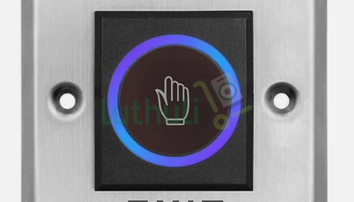 Wide touchless exit switch for secure access