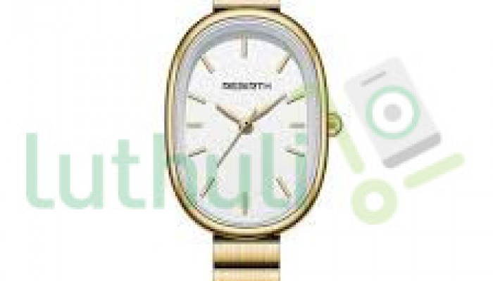 Watch features a stunning gold-tone