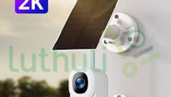 Solar-powered wireless CCTV camera with battery backup